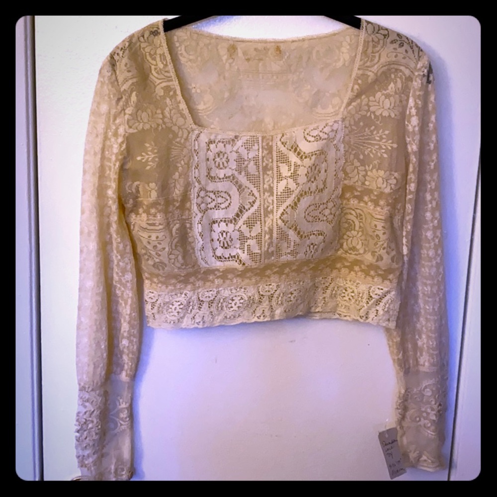 1910’s Vintage Cream Lace Top